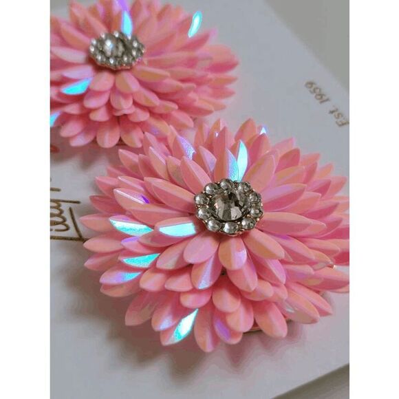 🌸 LILLY PULITZER Floral Pink Slice of Sunshine Earrings NEW WITH GIFT BAG - Picture 6 of 15